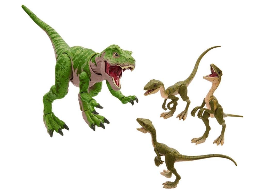 The Lost World: Jurassic Park Amber Collection Juvenile T. Rex and Compys Set Gallery Image 3