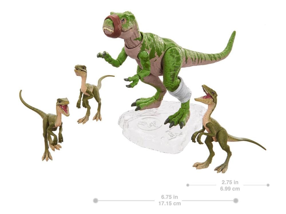 The Lost World: Jurassic Park Amber Collection Juvenile T. Rex and Compys Set Gallery Image 7