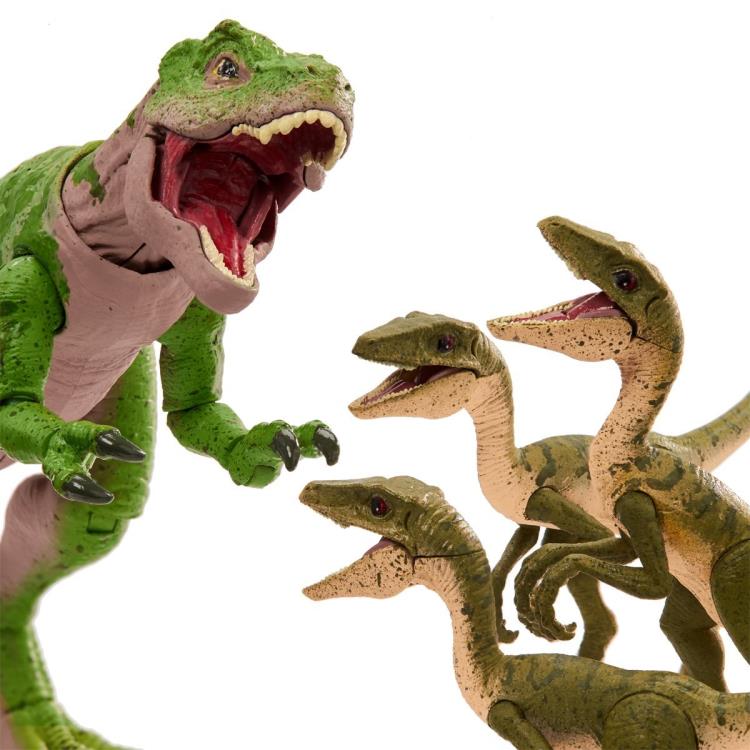 The Lost World: Jurassic Park Amber Collection Juvenile T. Rex and Compys Set Gallery Image 6