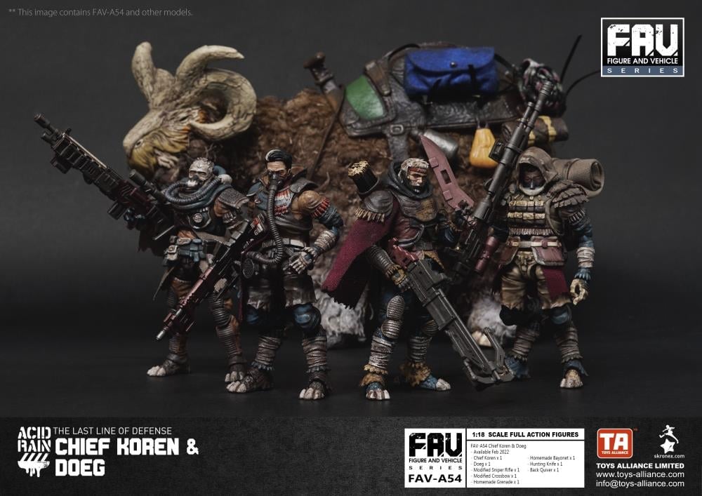Acid Rain FAV-A54 Chief Koren & Doeg Action Figure Set