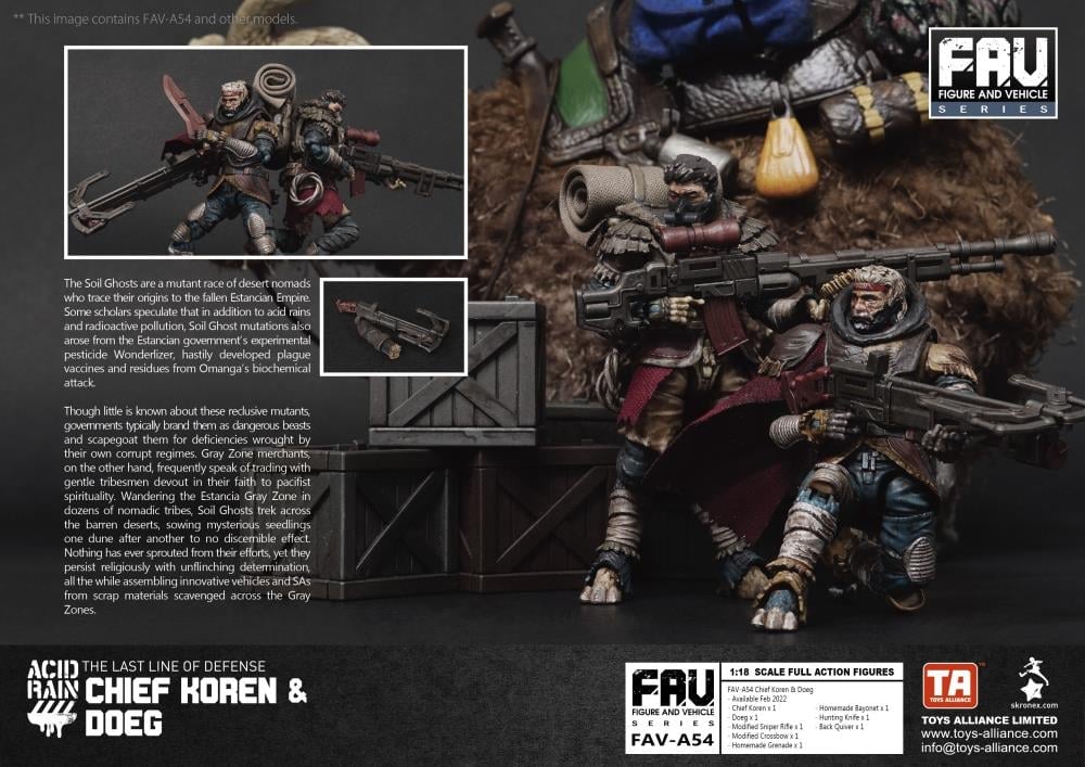 Acid Rain FAV-A54 Chief Koren & Doeg Action Figure Set Gallery Image 6