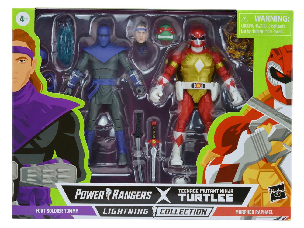 Power Rangers X Teenage Mutant Ninja Turtles Lightning Collection Morphed Raphael & Foot Soldier Tommy Gallery Image 9