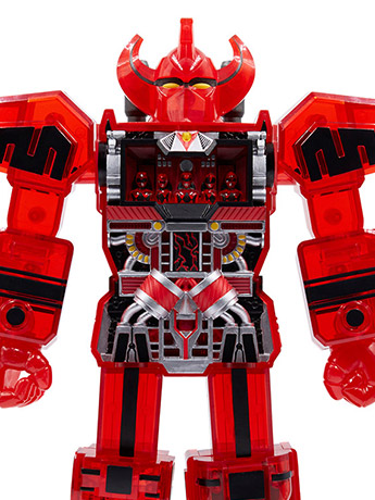 Mighty Morphin Power Rangers Super Cyborg Megazord (Clear Red Ver.) SDCC 2021 Exclusive Figure Gallery Image 2