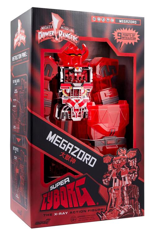 Mighty Morphin Power Rangers Super Cyborg Megazord (Clear Red Ver.) SDCC 2021 Exclusive Figure Gallery Image 4