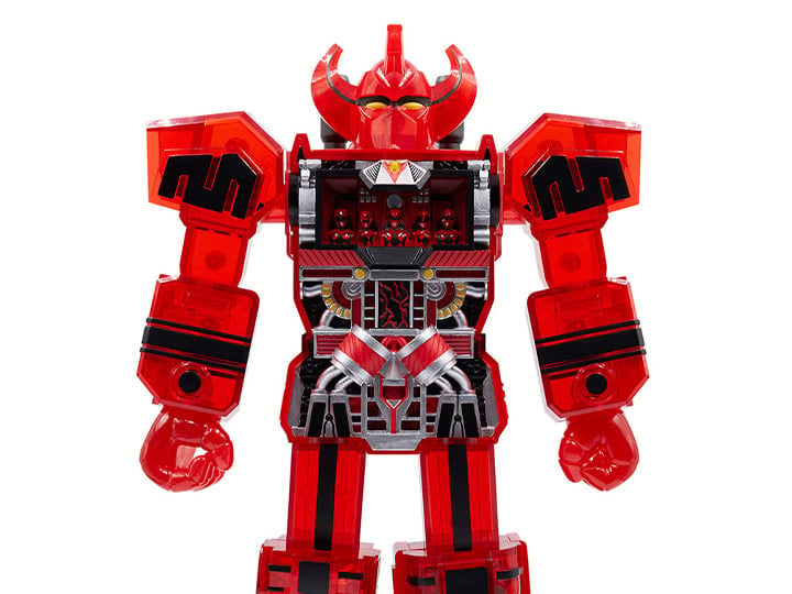 Mighty Morphin Power Rangers Super Cyborg Megazord (Clear Red Ver.) SDCC 2021 Exclusive Figure Gallery Image 1