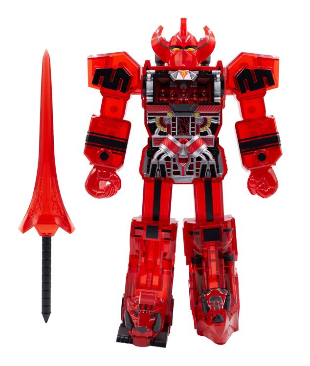 Mighty Morphin Power Rangers Super Cyborg Megazord (Clear Red Ver.) SDCC 2021 Exclusive Figure Gallery Image 3