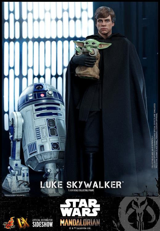 The Mandalorian DX22 Luke Skywalker Jedi Knight with Grogu 1/6th Scale Collectible Figure Set Gallery Image 5