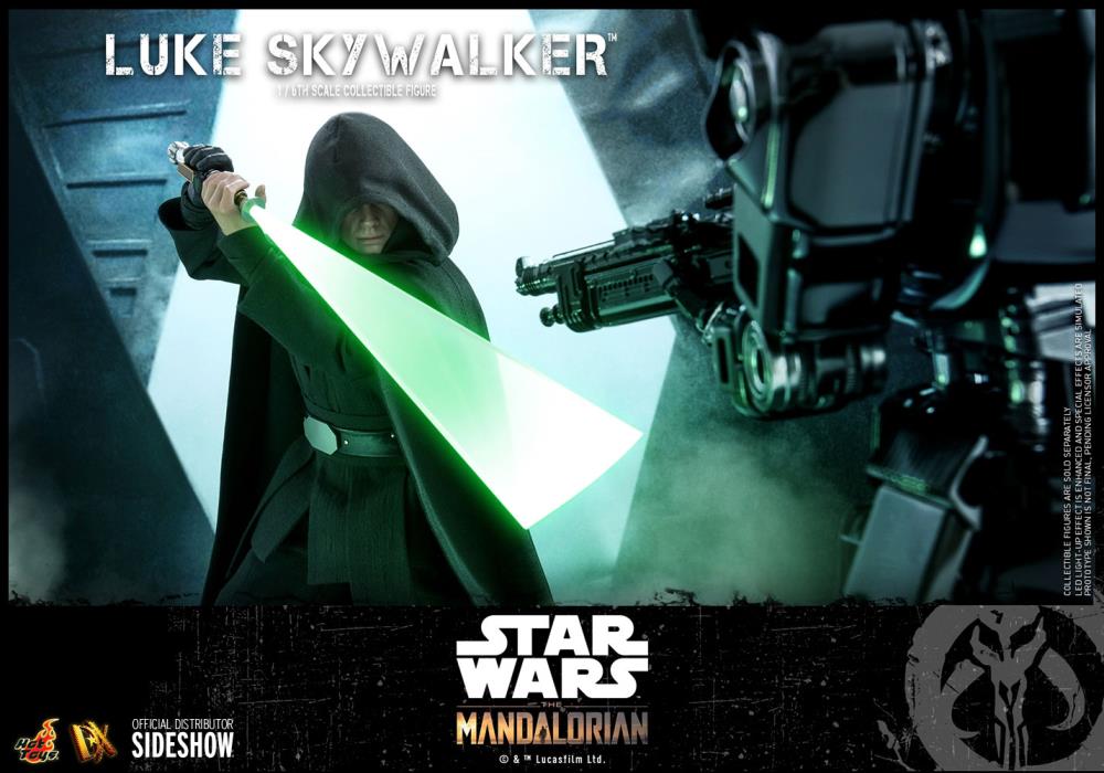 The Mandalorian DX22 Luke Skywalker Jedi Knight with Grogu 1/6th Scale Collectible Figure Set Gallery Image 12
