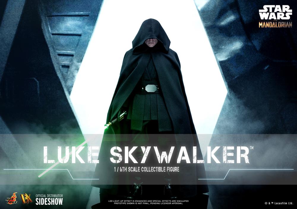The Mandalorian DX22 Luke Skywalker Jedi Knight with Grogu 1/6th Scale Collectible Figure Set Gallery Image 3
