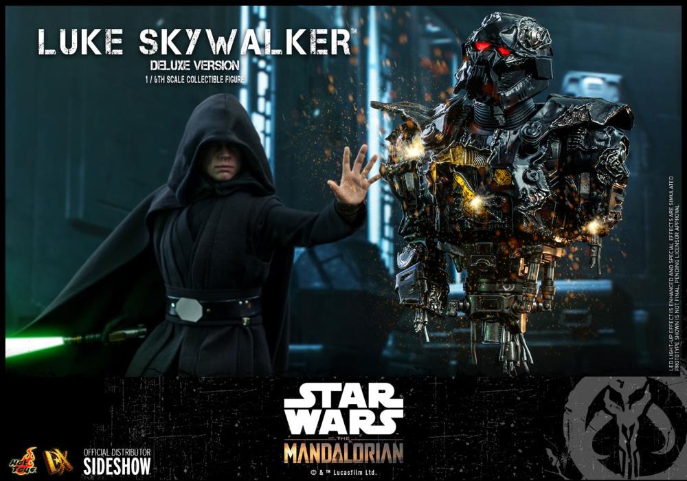 The Mandalorian DX23 Luke Skywalker Jedi Knight with Grogu Deluxe 1/6th Scale Collectible Figure Set Gallery Image 13