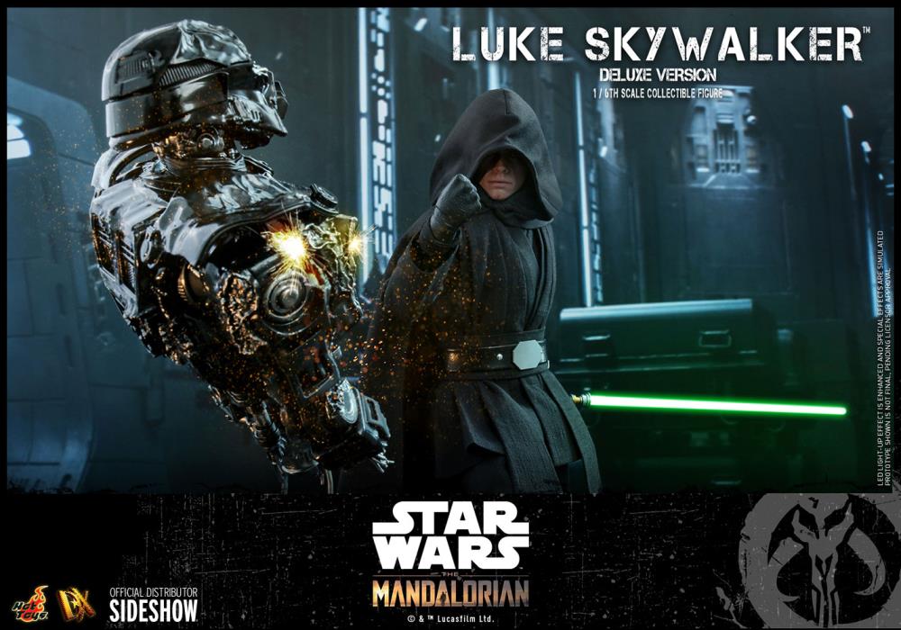The Mandalorian DX23 Luke Skywalker Jedi Knight with Grogu Deluxe 1/6th Scale Collectible Figure Set Gallery Image 14