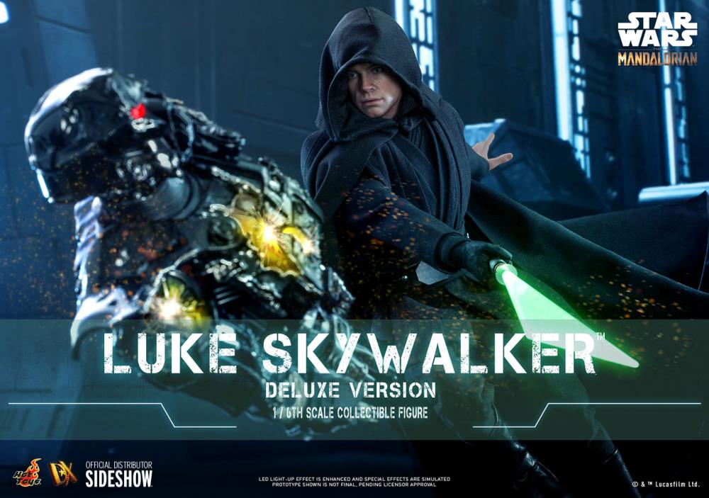 The Mandalorian DX23 Luke Skywalker Jedi Knight with Grogu Deluxe 1/6th Scale Collectible Figure Set Gallery Image 5