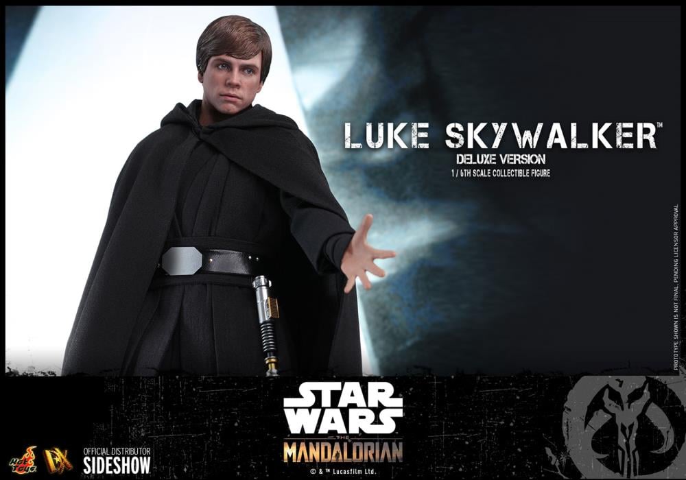 The Mandalorian DX23 Luke Skywalker Jedi Knight with Grogu Deluxe 1/6th Scale Collectible Figure Set Gallery Image 18