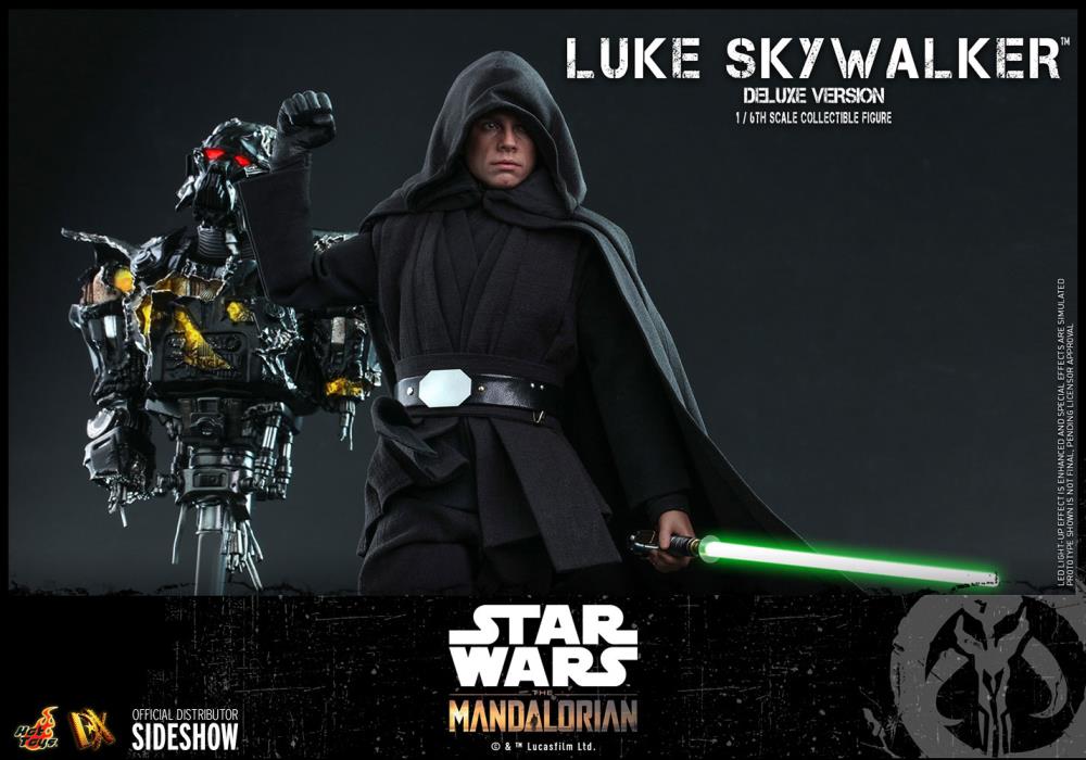 The Mandalorian DX23 Luke Skywalker Jedi Knight with Grogu Deluxe 1/6th Scale Collectible Figure Set Gallery Image 12
