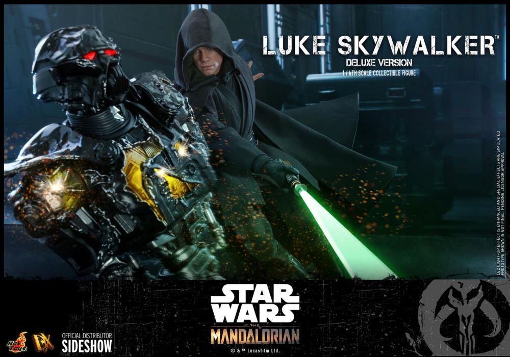 The Mandalorian DX23 Luke Skywalker Jedi Knight with Grogu Deluxe 1/6th Scale Collectible Figure Set Gallery Image 15