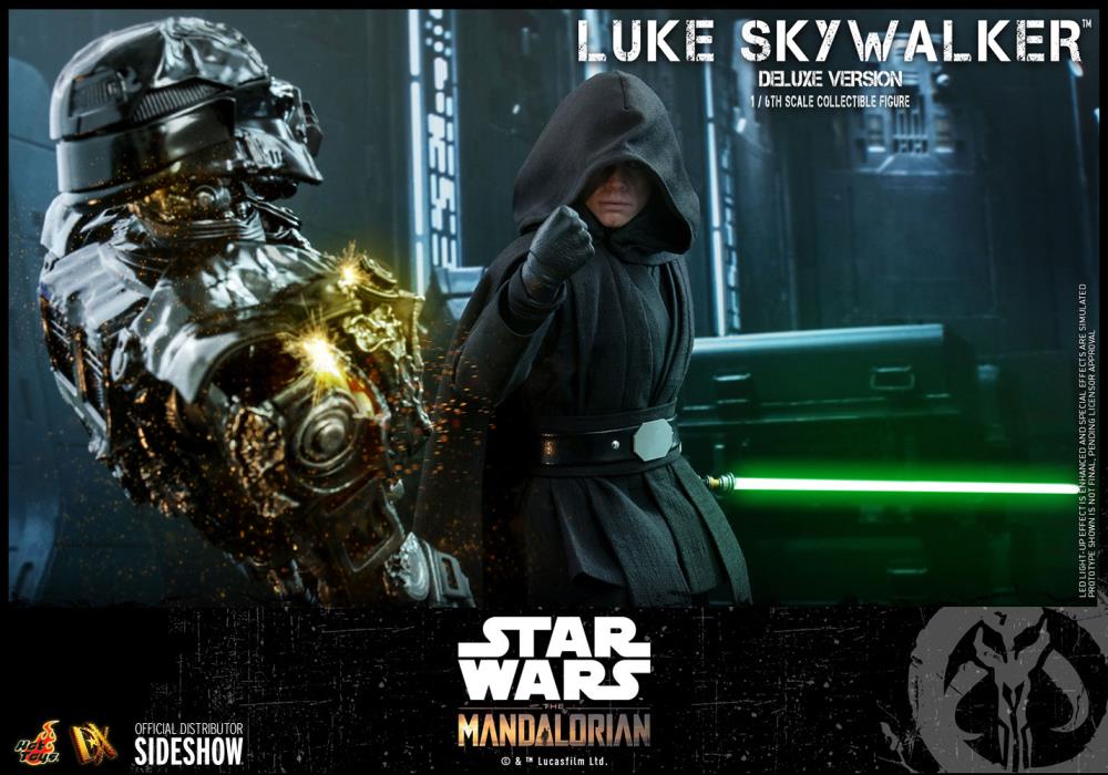 The Mandalorian DX23 Luke Skywalker Jedi Knight with Grogu Deluxe 1/6th Scale Collectible Figure Set Gallery Image 16