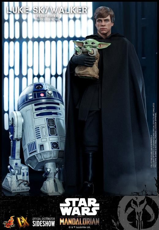The Mandalorian DX23 Luke Skywalker Jedi Knight with Grogu Deluxe 1/6th Scale Collectible Figure Set Gallery Image 4