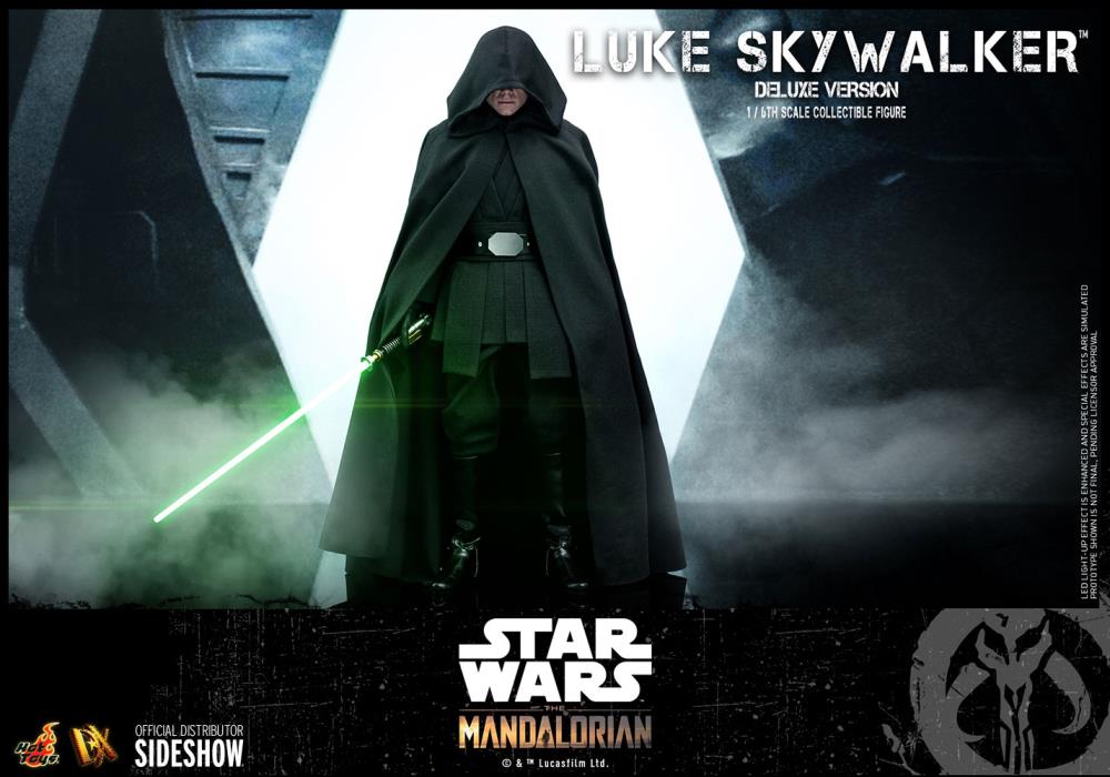 The Mandalorian DX23 Luke Skywalker Jedi Knight with Grogu Deluxe 1/6th Scale Collectible Figure Set Gallery Image 17