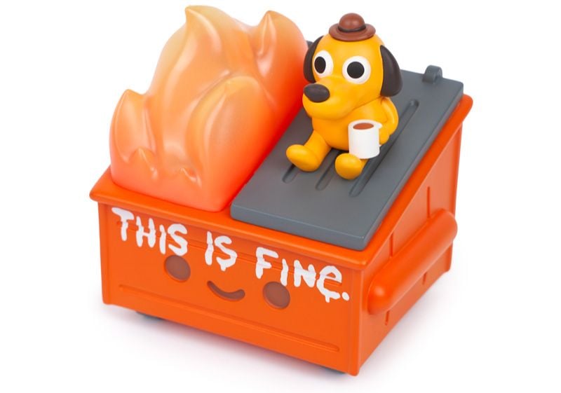 Lil Dumpster Fire This is Fine Vinyl Figure Gallery Image 3