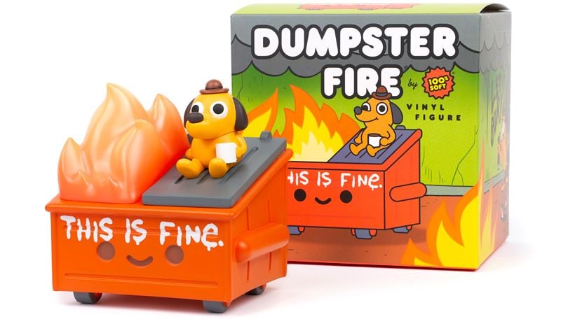 Lil Dumpster Fire This is Fine Vinyl Figure Gallery Image 6