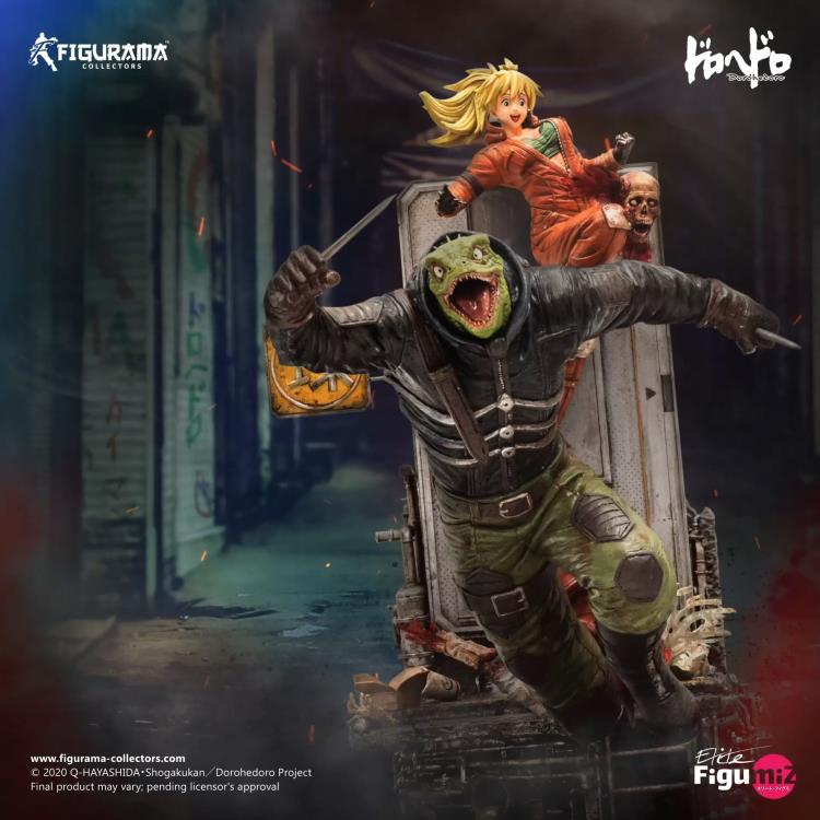 Dorohedoro Elite FigumiZ Caiman & Nikaido 1/8 Scale Limited Edition Statue Gallery Image 4