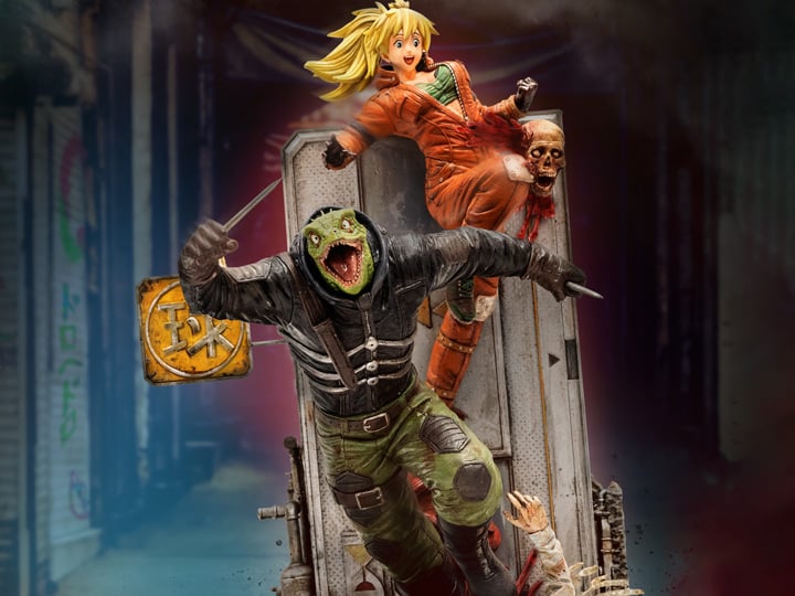 Dorohedoro Elite FigumiZ Caiman & Nikaido 1/8 Scale Limited Edition Statue Gallery Image 1