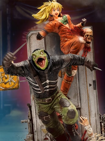 Dorohedoro Elite FigumiZ Caiman & Nikaido 1/8 Scale Limited Edition Statue Gallery Image 2