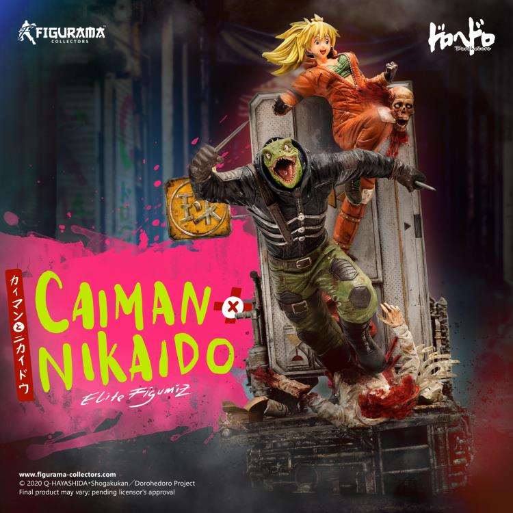Dorohedoro Elite FigumiZ Caiman & Nikaido 1/8 Scale Limited Edition Statue Gallery Image 3