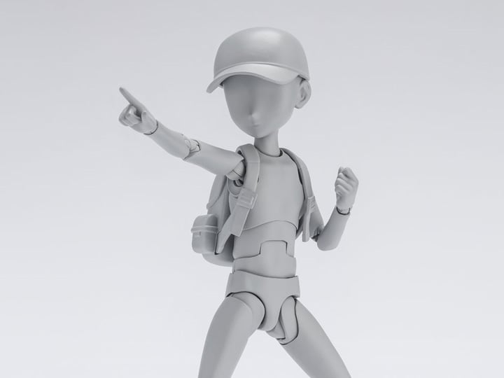 S.H.Figuarts DX Body-kun Ken Sugimori Edition Set (Gray) Gallery Image 1