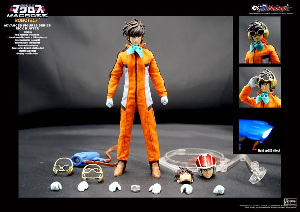 Macross Advanced Figure Series Rick Hunter 1/12 Scale Figure Gallery Image 4
