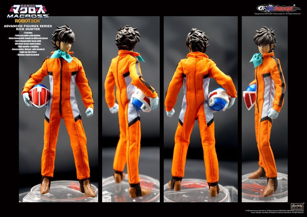 Macross Advanced Figure Series Rick Hunter 1/12 Scale Figure Gallery Image 5