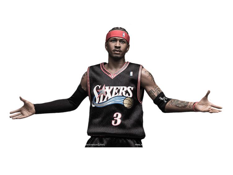NBA Real Masterpiece Allen Iverson 1/6 Scale Figure Gallery Image 4