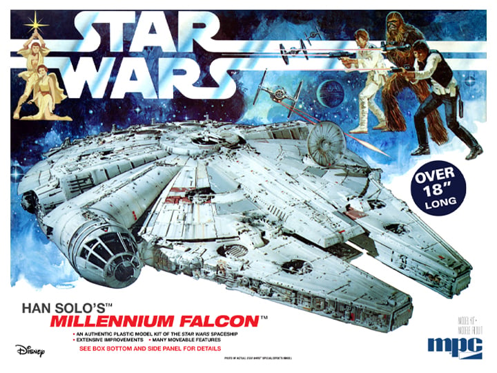Star Wars: A New Hope Han Solo's Millennium Falcon 1/72 Scale Model Kit Gallery Image 1
