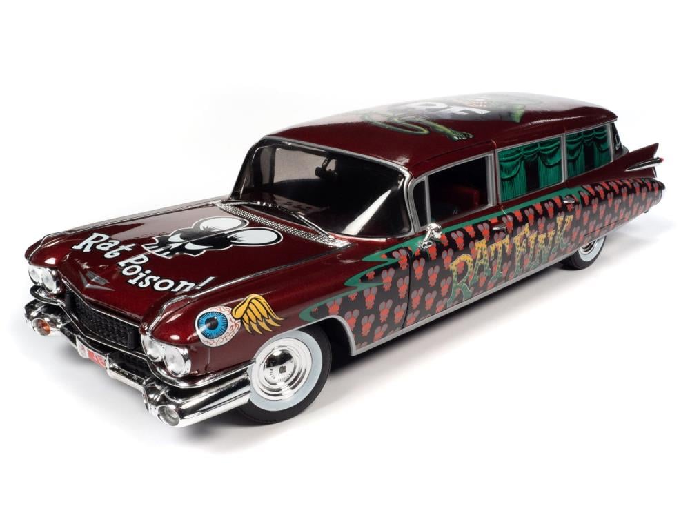 Rat Fink Cadillac Eldorado Hearse 1/18 Scale Die-Cast Car Gallery Image 3
