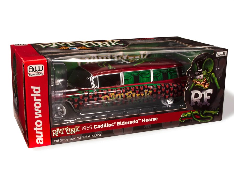 Rat Fink Cadillac Eldorado Hearse 1/18 Scale Die-Cast Car Gallery Image 13