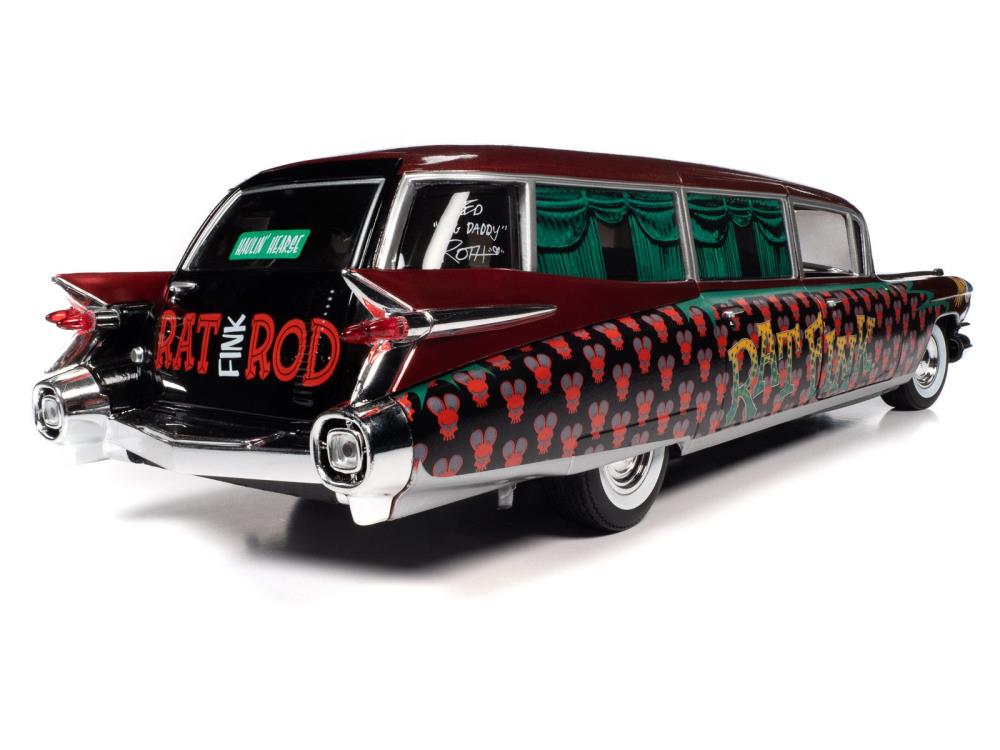 Rat Fink Cadillac Eldorado Hearse 1/18 Scale Die-Cast Car Gallery Image 7