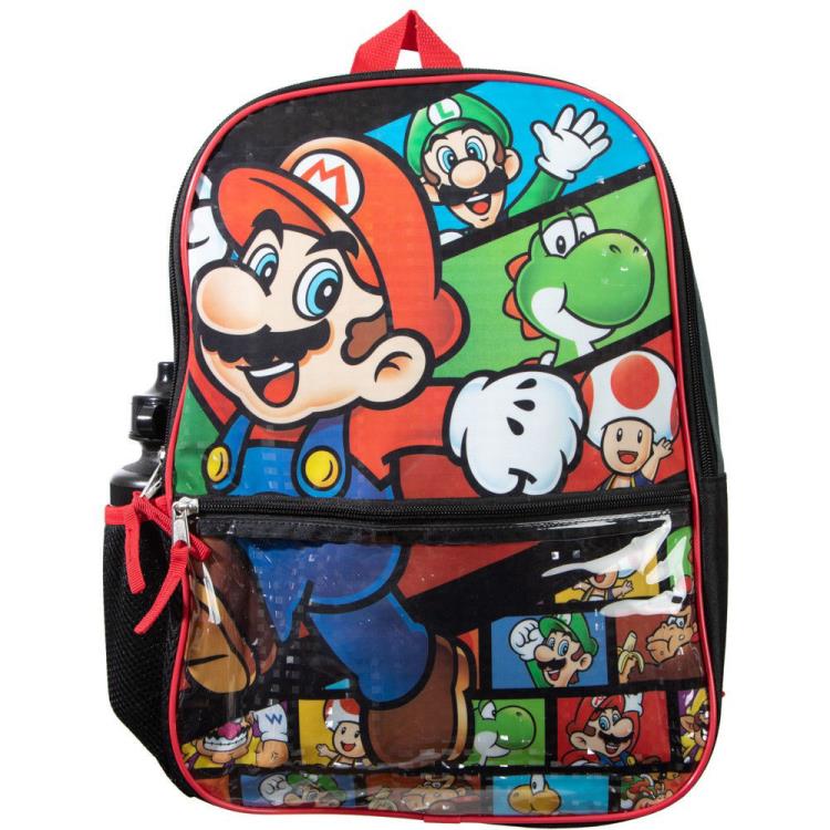 Super Mario Backpack 5 Piece Set