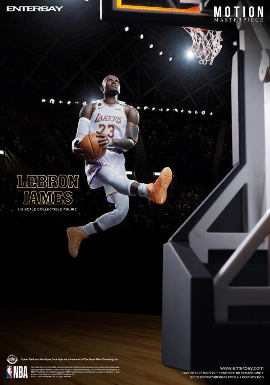 NBA Motion Masterpiece LeBron James (White Jersey) 1/9 Scale
