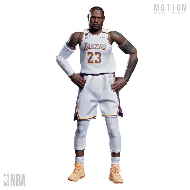 NBA Motion Masterpiece LeBron James (White Jersey) 1/9 Scale