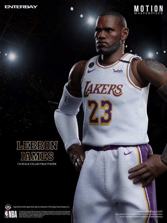 NBA Motion Masterpiece LeBron James (White Jersey) 1/9 Scale