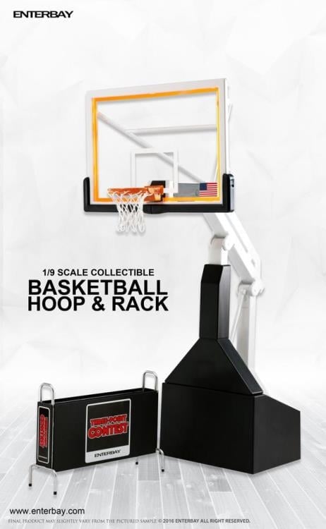 NBA Motion Masterpiece Basketball Hoop & Rack 1/9 Scale Accessory Set