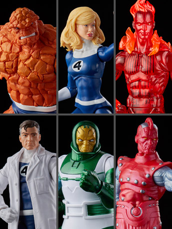 Marvel Legends Vintage Fantastic Four Figures (Set of 6)