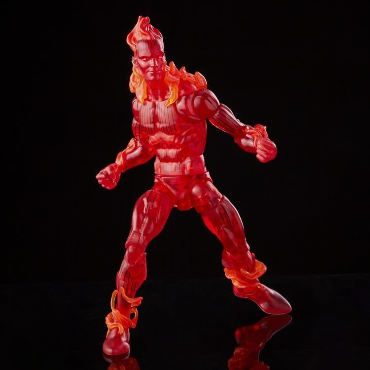 Fantastic Four Marvel Legends Retro Collection Human Torch Action Figure Gallery Image 5