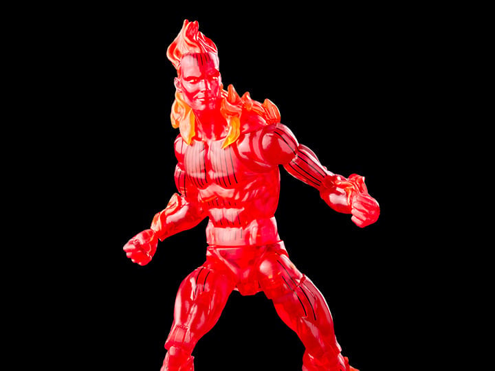 Fantastic Four Marvel Legends Retro Collection Human Torch Action