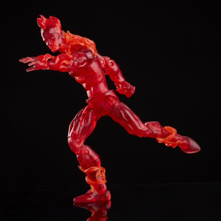 Fantastic Four Marvel Legends Retro Collection Human Torch Action Figure Gallery Image 4
