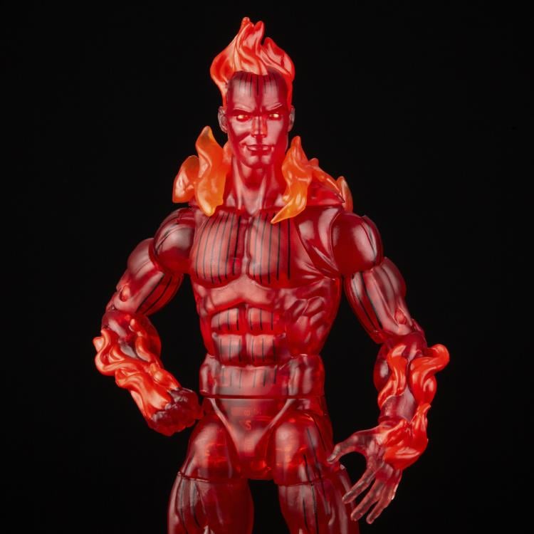 Fantastic Four Marvel Legends Retro Collection Human Torch Action Figure Gallery Image 6