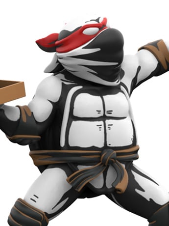 Teenage Mutant Ninja Turtles Raphael Pizza Bomber Figure Gallery Image 2