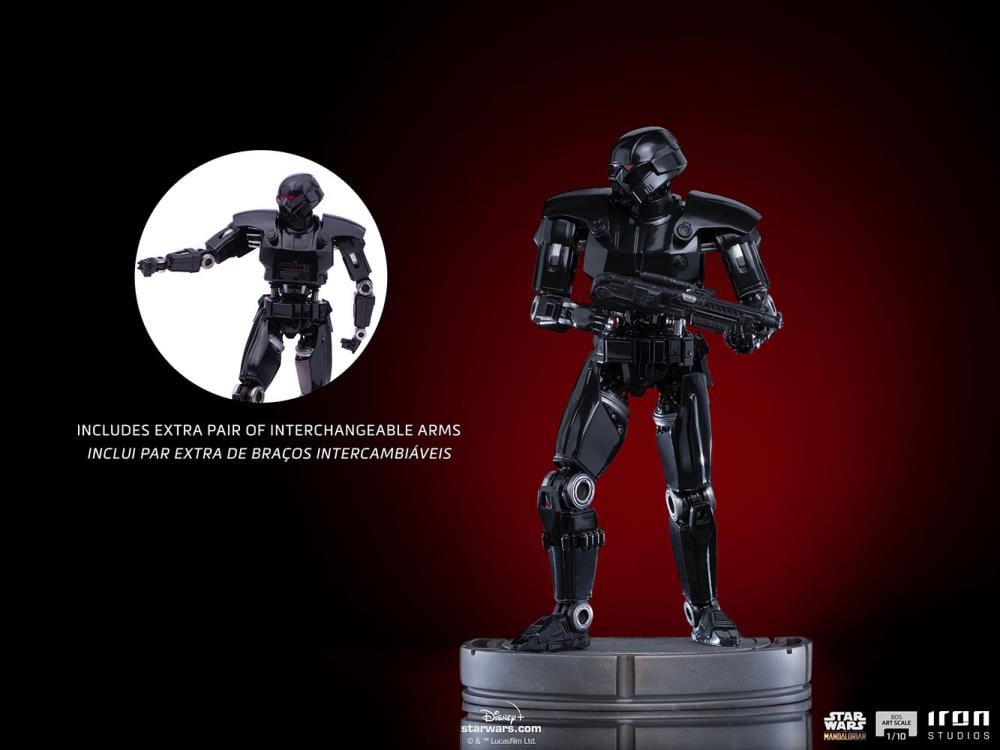 The Mandalorian Battle Diorama Series Dark Trooper 1/10 Art Scale Limited Edition Statue Gallery Image 13