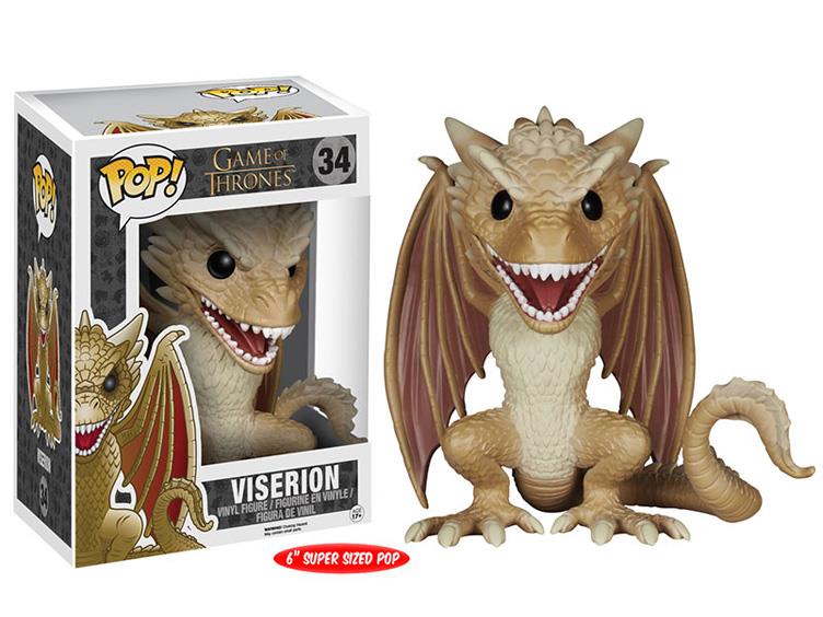 Pop! TV: Game of Thrones Super-Sized 6" Viserion Gallery Image 1