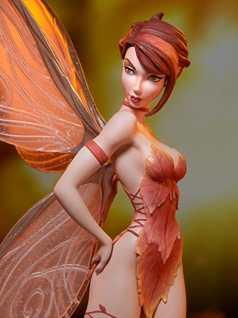 Fairytale Fantasies Collection Tinkerbell (Fall Ver.) Statue Gallery Image 2